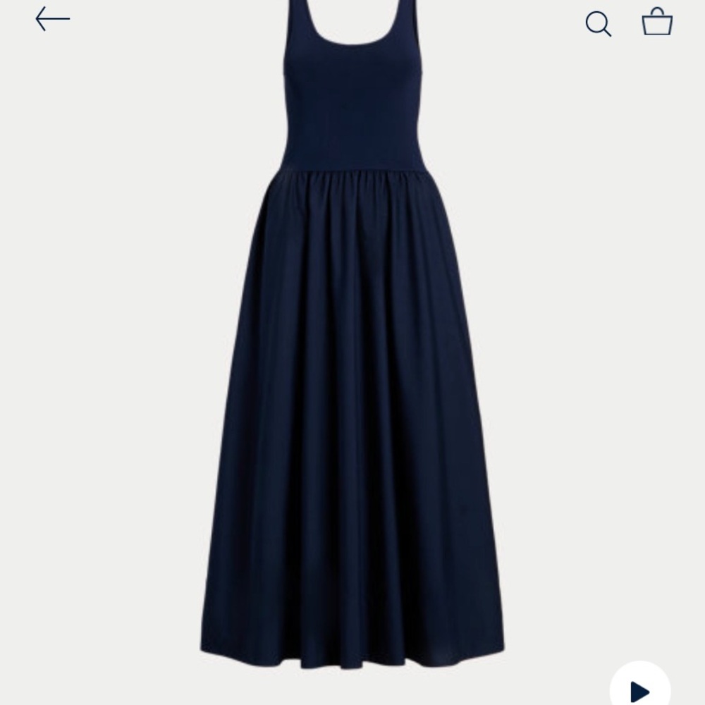 Ralph Lauren fitted dress. Only worn once. Garnet bag included.